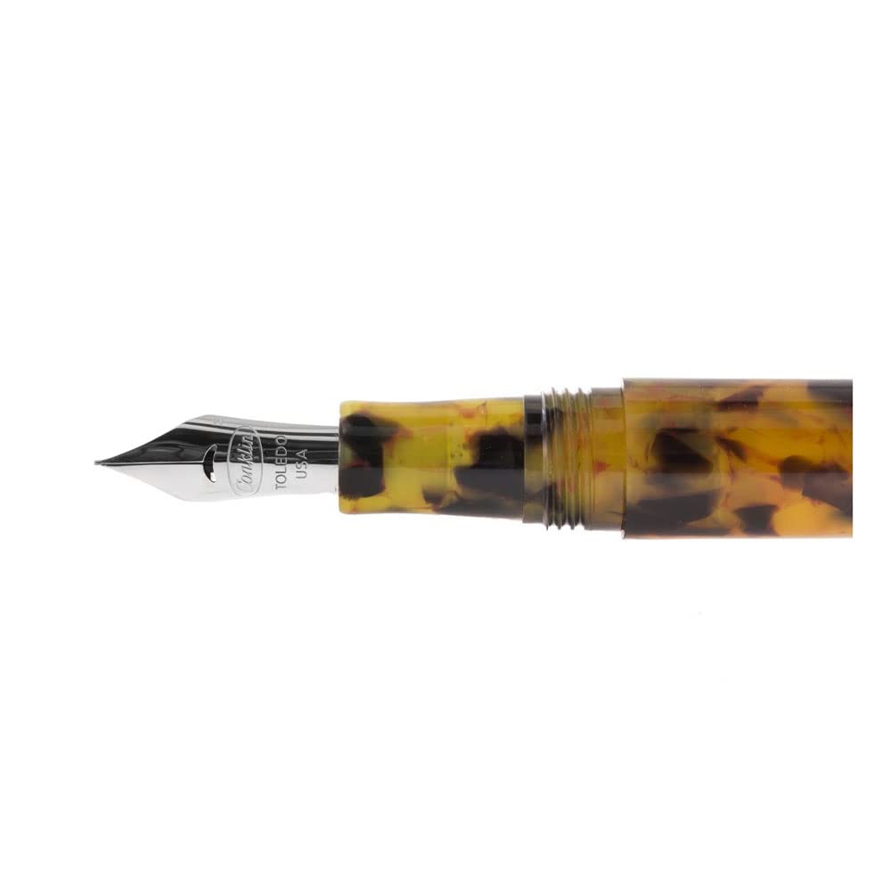 Amazon | Conklin アメリカン万年筆 極細ペン先 万年筆 べっ甲(CK71420